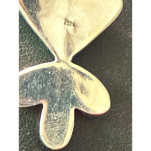 Artisan Turquoise & Silver Statement Necklace With Handcrafted Stone Pendant - Picture 3 of 6